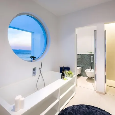 Villa Luxury Seafront Pride With Private Heated Pool At The In - Baska Voda *