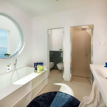 Villa Luxury Seafront Pride With Private Heated Pool At The In - Baska Voda