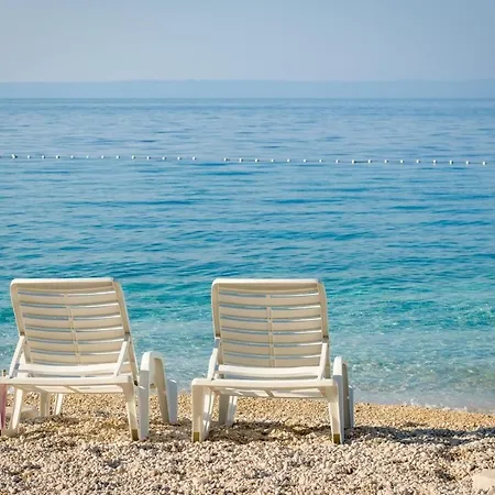 Luxury Seafront Pride With Private Heated Pool At The In - Baska Voda *