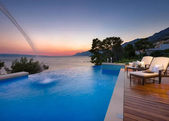 Luxury Seafront Villa Brela Pride With Heated Pool *