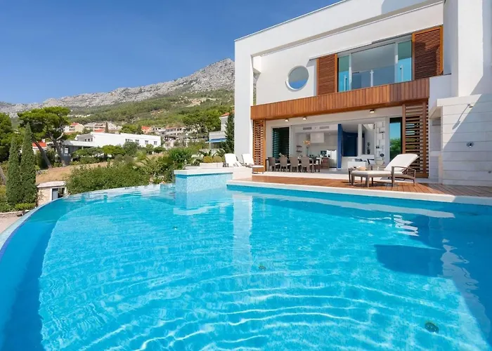Luxury Seafront Villa Brela Pride With Heated Pool *
