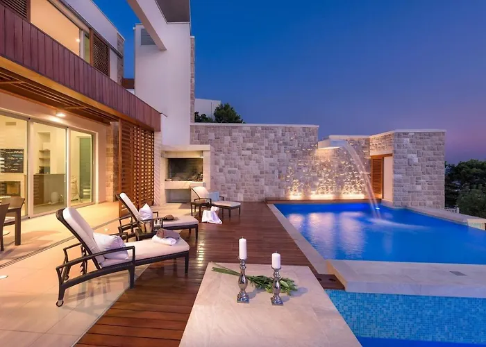 Luxury Seafront Villa Brela Pride With Heated Pool