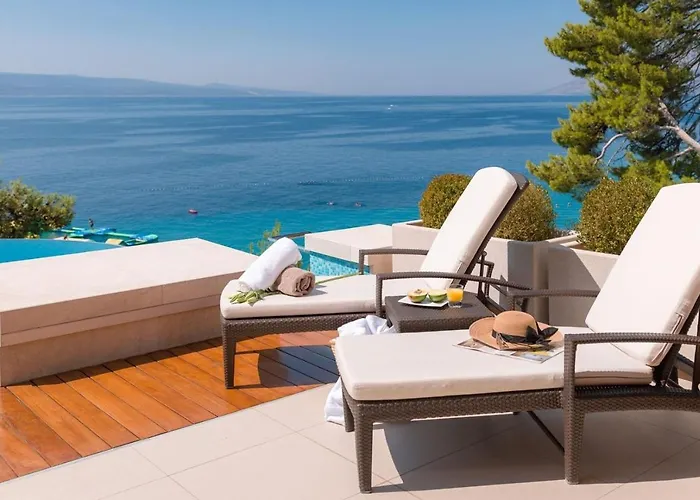 فيلة Luxury Seafront Villa Brela Pride With Heated Pool