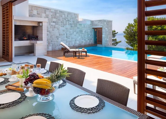 Luxury Seafront Villa Brela Pride With Heated Pool