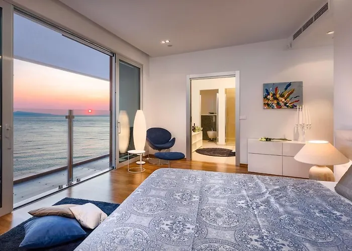 فيلة Luxury Seafront Villa Brela Pride With Heated Pool