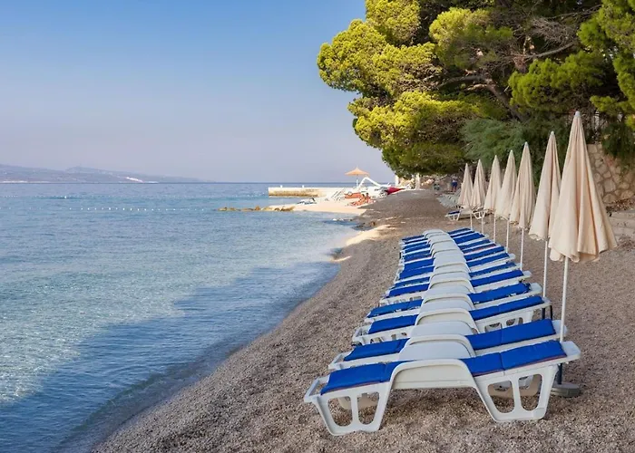 Luxury Seafront Villa Brela Pride With Heated Pool فيلة *