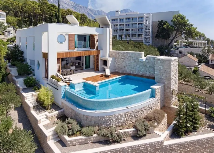Luxury Seafront Villa Brela Pride With Heated Pool *